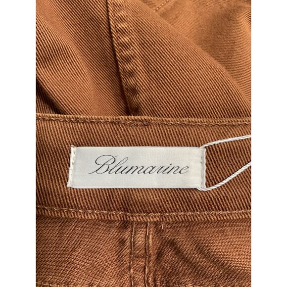 Blumarine Buckle Brown Cotton Mini Skirt Size 4 - Picture 4 of 5